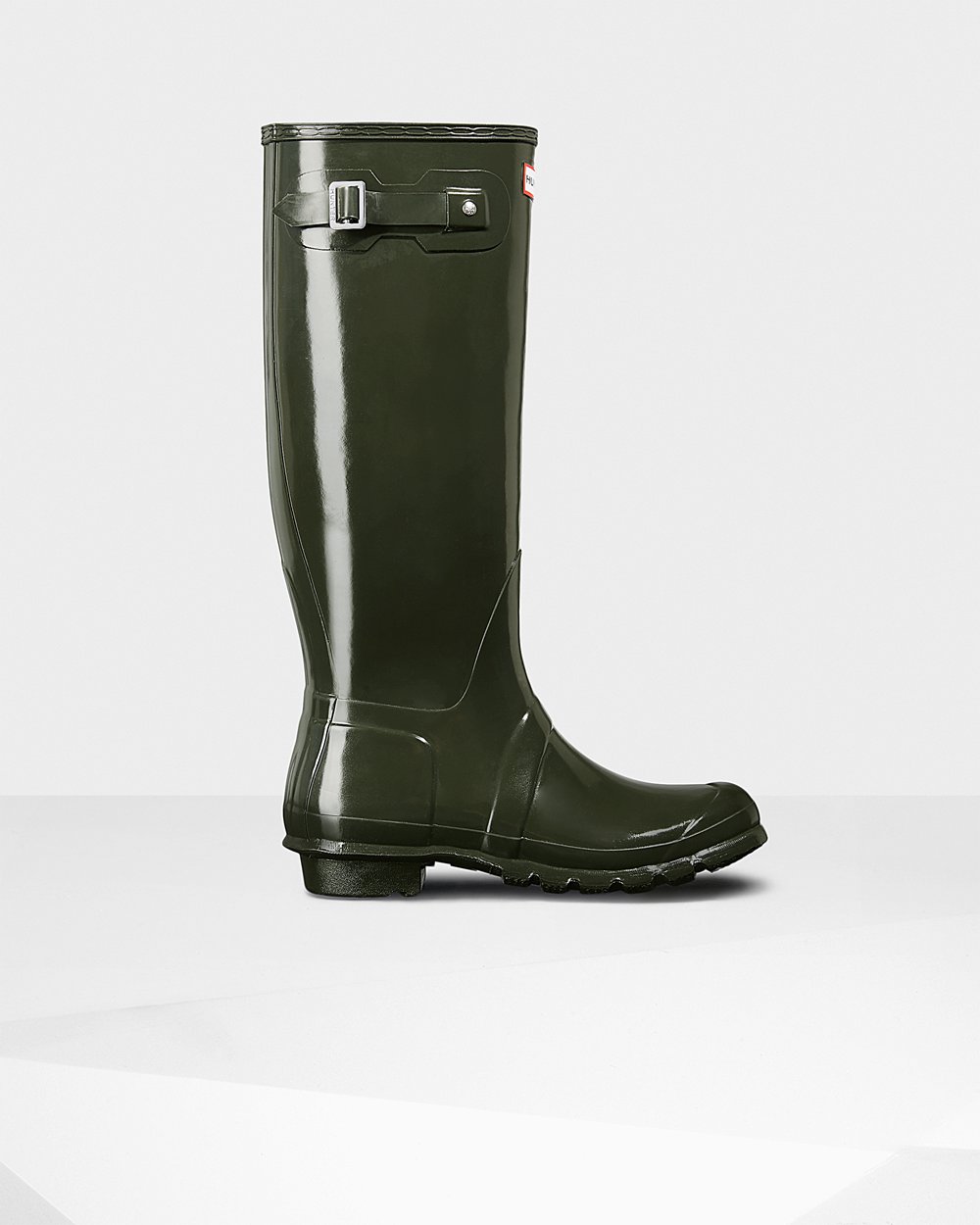 Galochas Altas Hunter Feminina Verde Escuro Oliva - Original Gloss - 96ROTWESI
